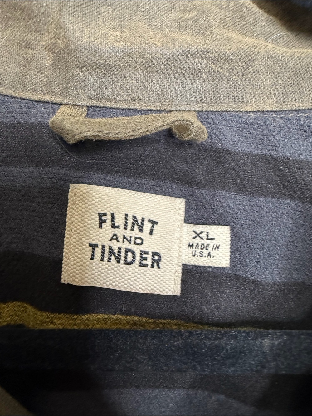 Flint And Tinder Waxed Trucker Jacket Fleeced Lined Forest Green Mens Sz XL - Picture 8 of 13